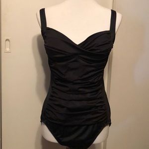 Croft & Barrow Black One Piece Swimsuit